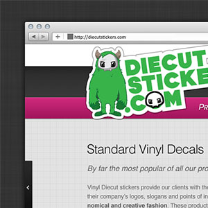Die Cut Stickers Website