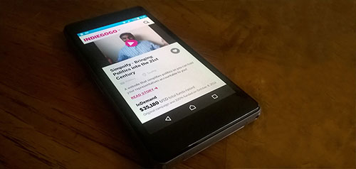 IndieGogo crowdfunding campaign